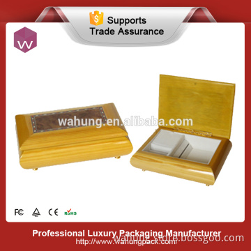hand crank music box lacquered wooden gift music box (WH-0351)
